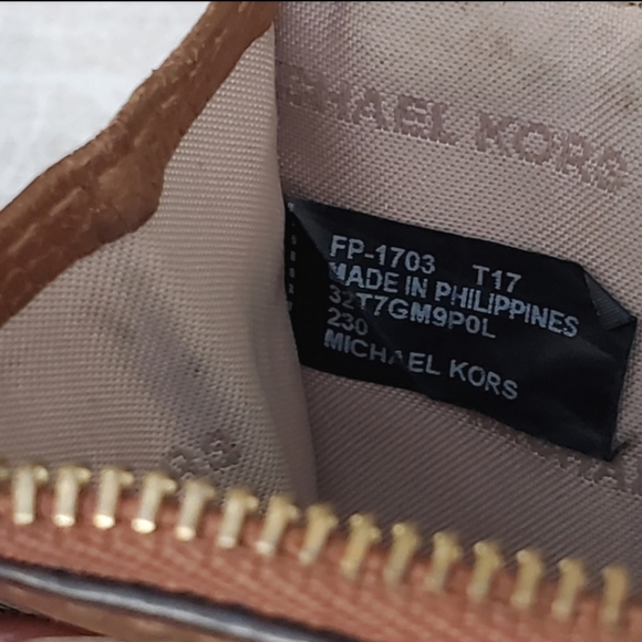 Michael Kors Mercer Leather Sm Coin Purse ID Card Holder Wristlet Luggage Color - Picture 2 of 10